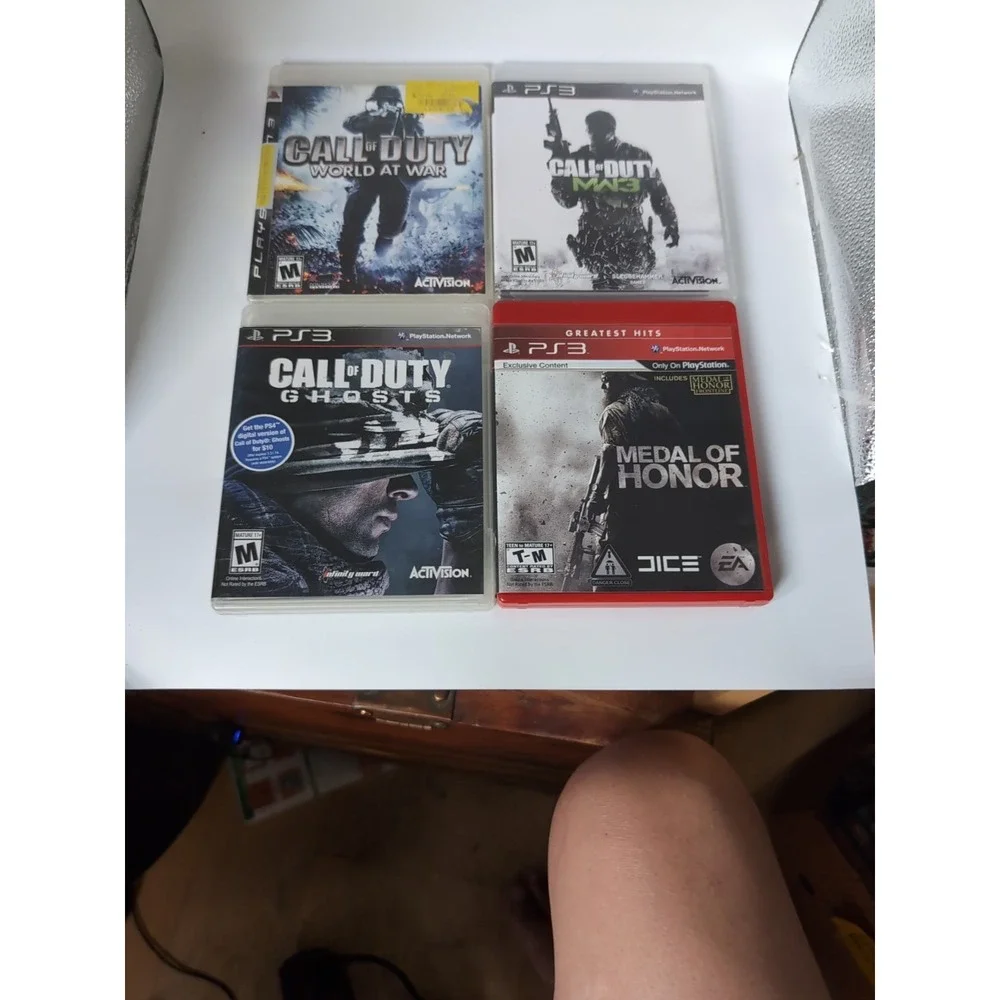 Lot Of 7 COD ‎ MW3 WORLD AT WAR GHOSTS Black Ops 1&2 Adv War MEDAL OF HONOR  PS3